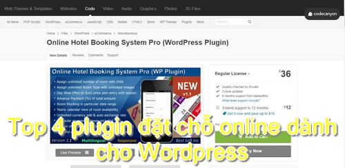 Top 4 plugin đặt chỗ online dành cho WordPress