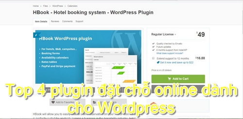 Top 4 plugin đặt chỗ online dành cho WordPress