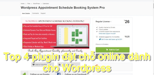 Top 4 plugin đặt chỗ online dành cho WordPress