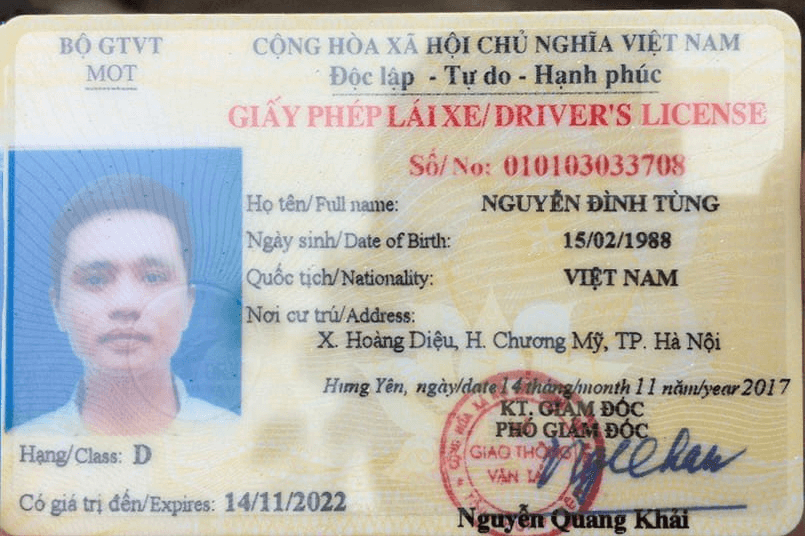 Bằng lái xe ô tô hạng D