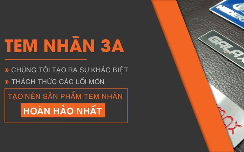 in ấn tem kim loại 3A